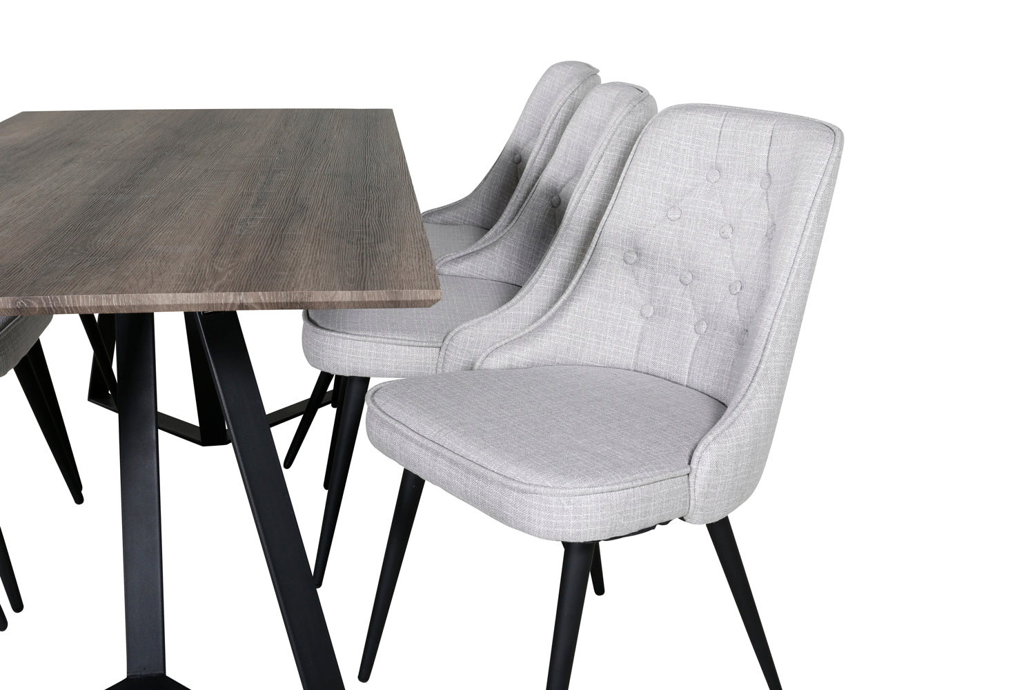Matgrupp Marina med stolarna Velvet Deluxe-GR Dining Set-Venture Home-peaceofhome.se