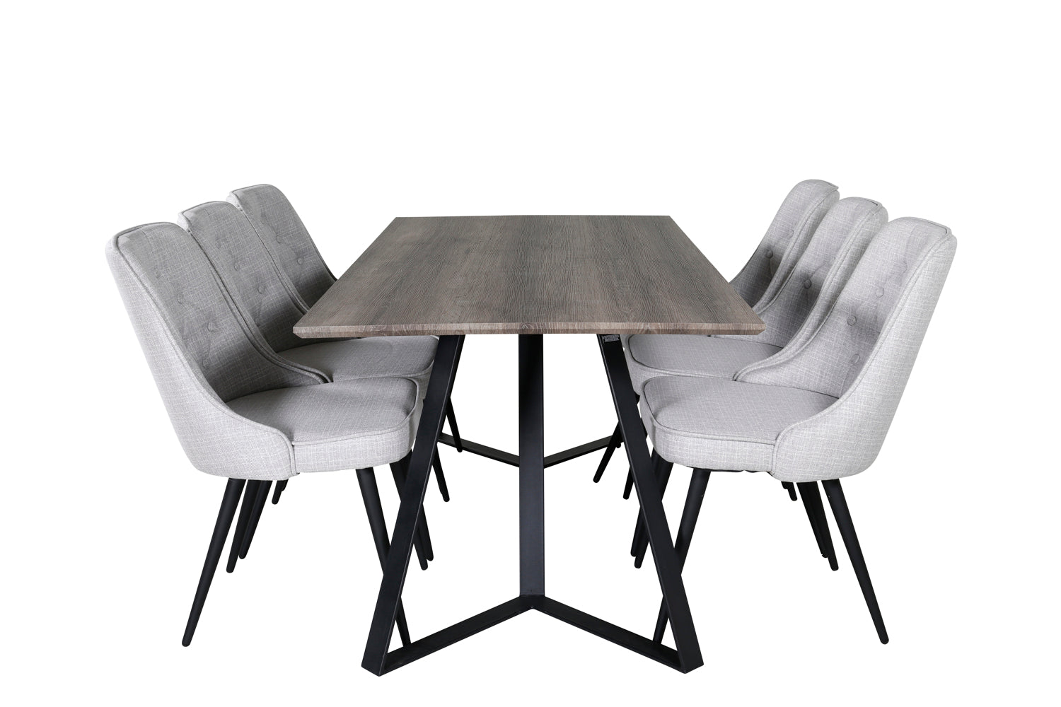 Matgrupp Marina med stolarna Velvet Deluxe-GR Dining Set-Venture Home-peaceofhome.se