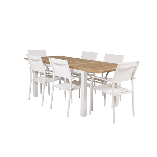 Matgrupp Panama med stolarna Santorini-Table Set-Venture Home-peaceofhome.se
