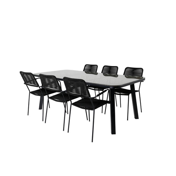 Matgrupp Paola med stolarna Lindos-Table Set-Venture Home-peaceofhome.se