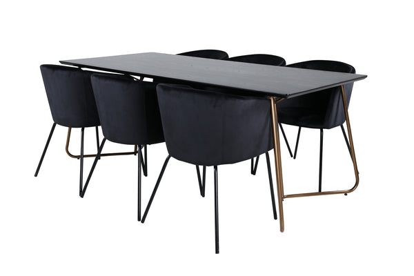 Matgrupp Petra med stolarna Berit-GR Dining Set-Venture Home-peaceofhome.se