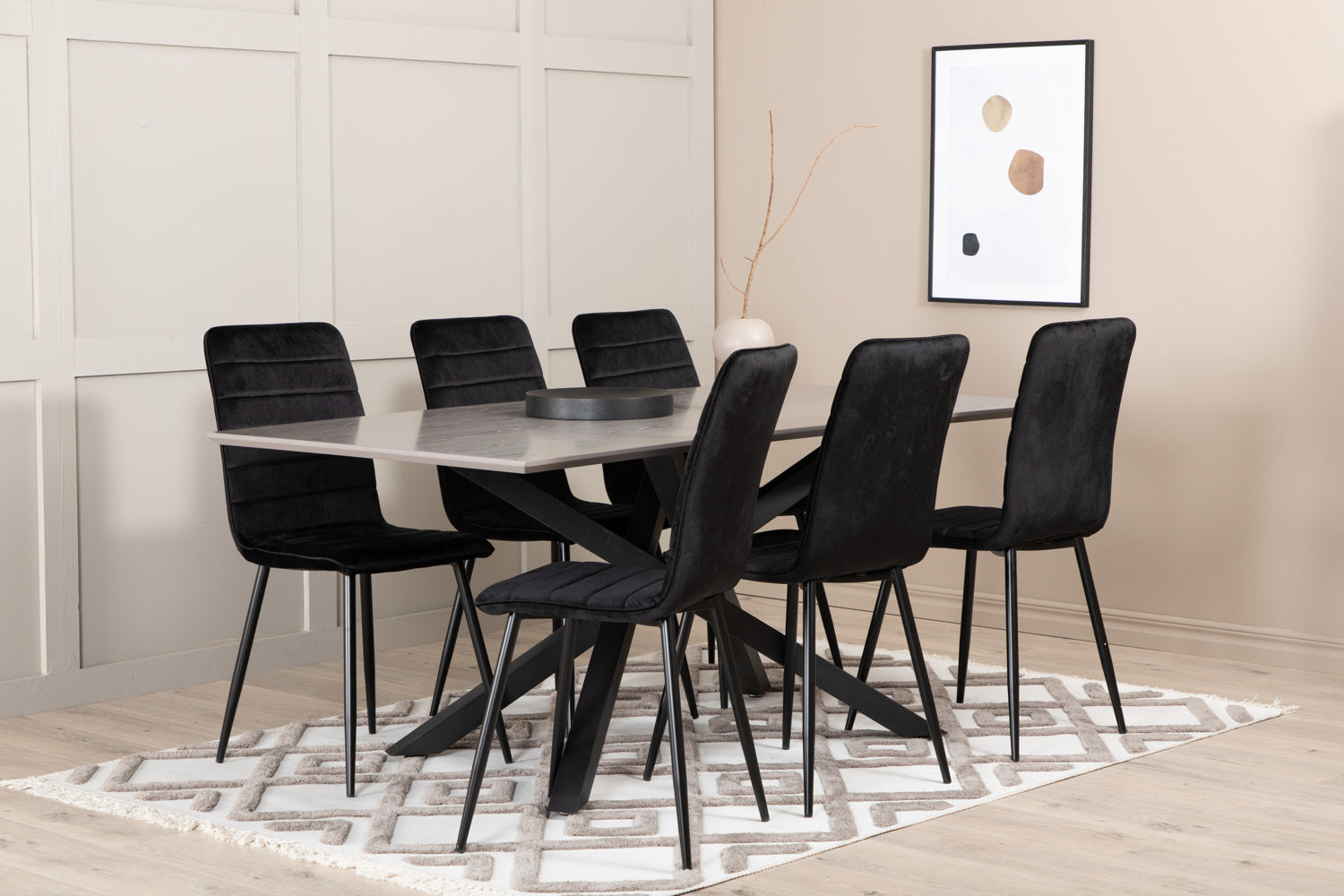 Matgrupp Piazza med stolarna Windu-GR Dining Set-Venture Home-peaceofhome.se