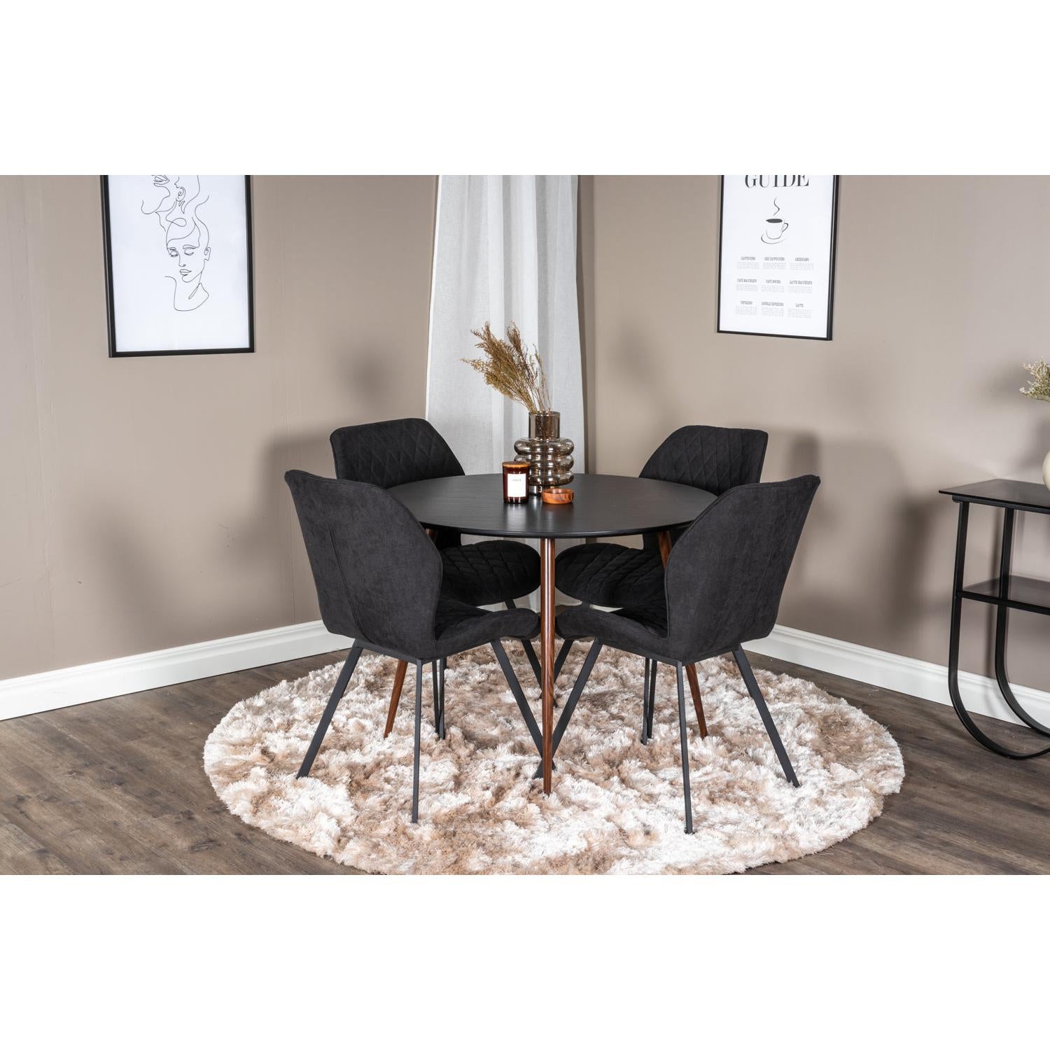 Matgrupp Plaza med stolarna Gemma-GR Dining Set-Venture Home-peaceofhome.se