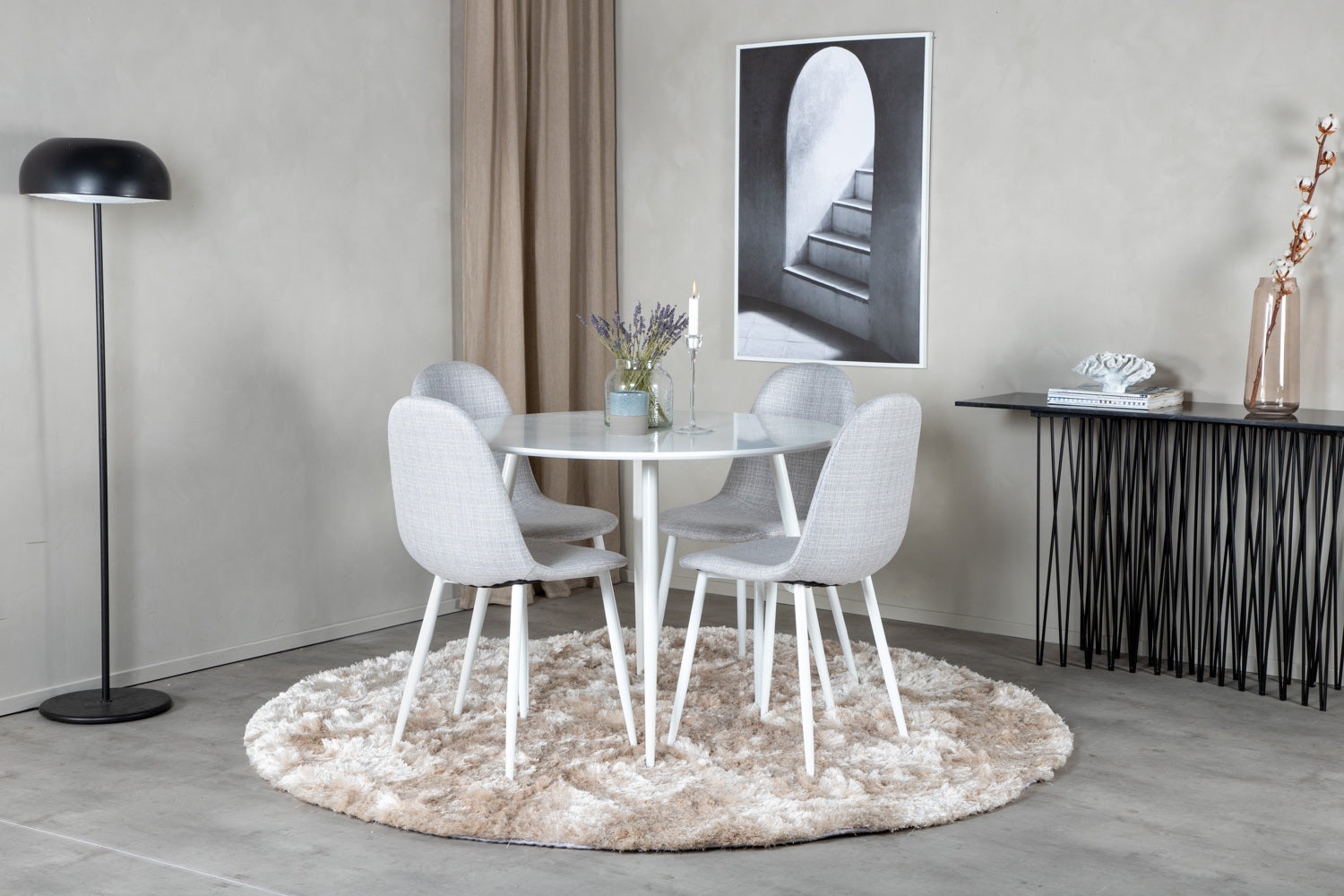 Matgrupp Plaza med stolarna Polar-GR Dining Set-Venture Home-peaceofhome.se
