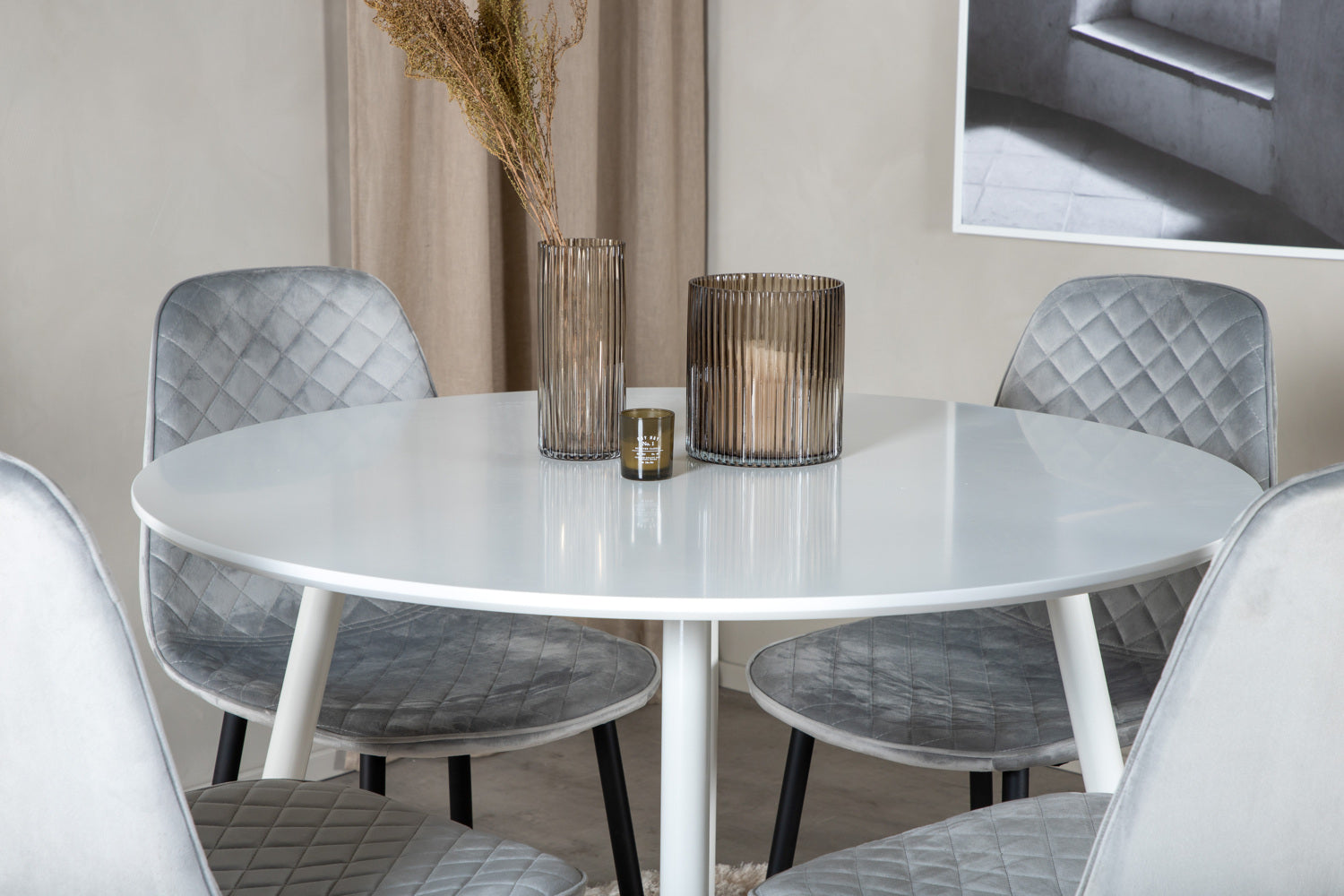 Matgrupp Plaza med stolarna Polar-GR Dining Set-Venture Home-peaceofhome.se
