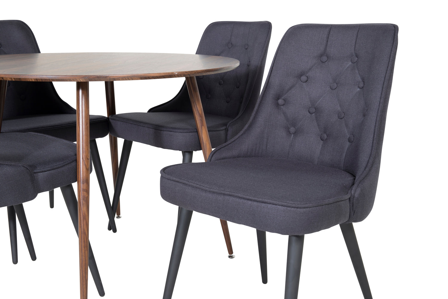 Matgrupp Plaza med stolarna Velvet Deluxe-GR Dining Set-Venture Home-peaceofhome.se