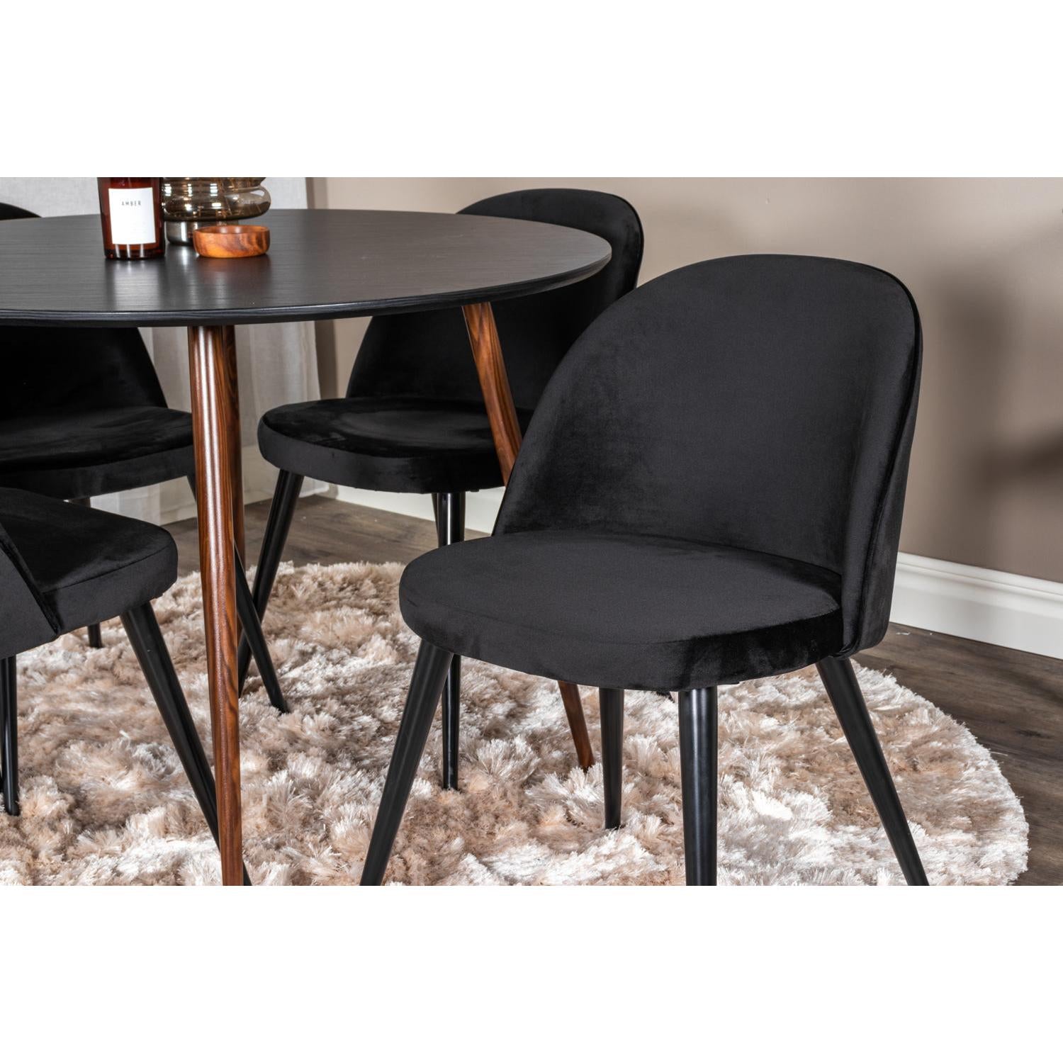 Matgrupp Plaza med stolarna Velvet-GR Dining Set-Venture Home-peaceofhome.se