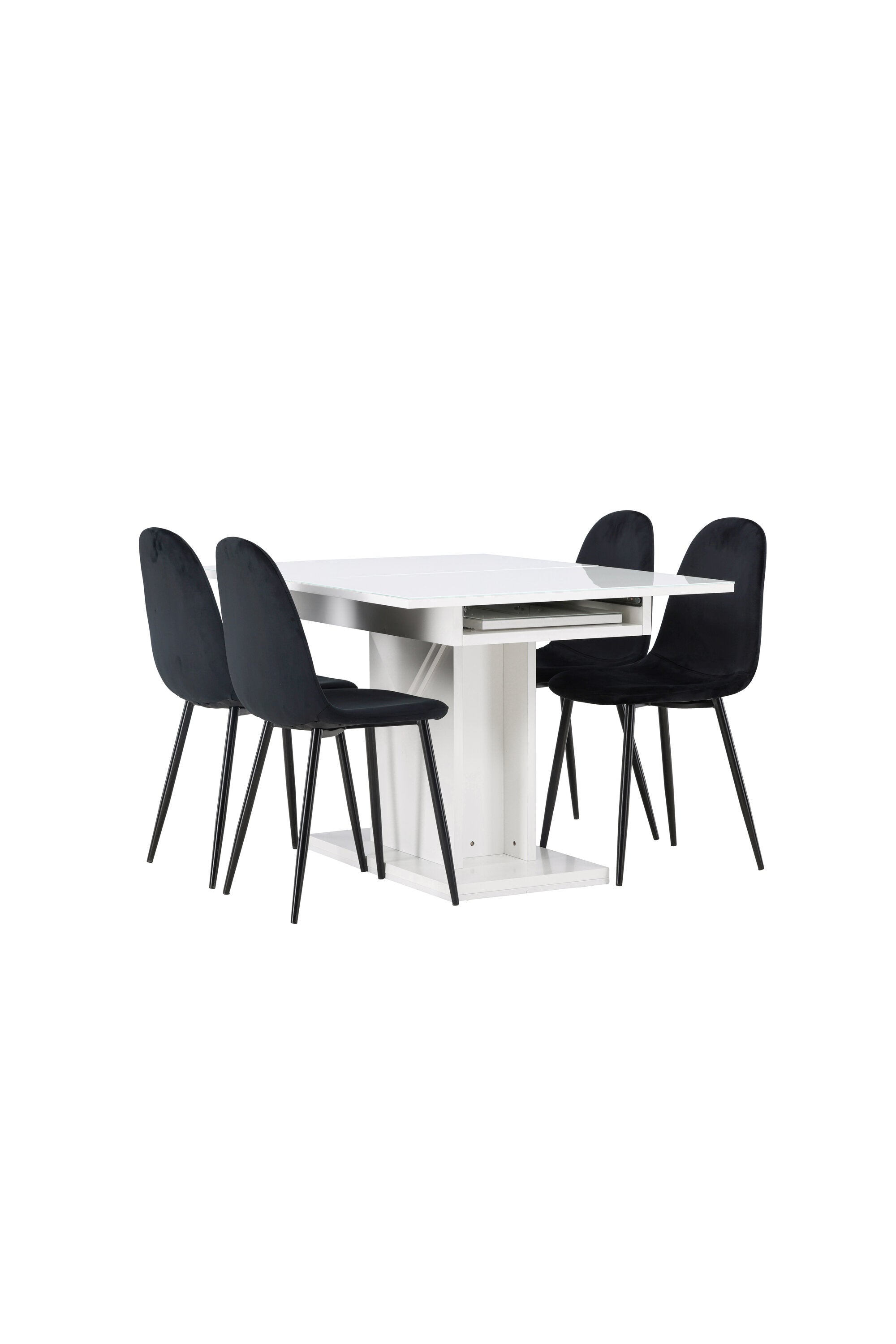 Matgrupp Pluto med stolarna Polar-GR Dining Set-Venture Home-peaceofhome.se