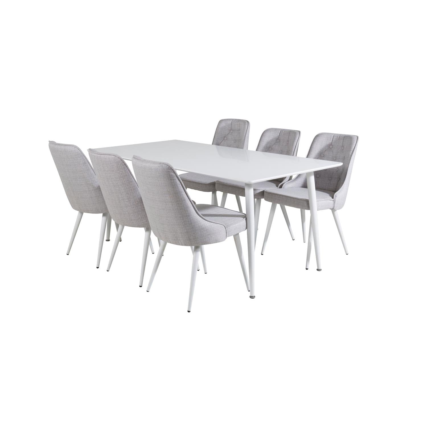 Matgrupp Polar med stolarna Velvet Deluxe-GR Dining Set-Venture Home-peaceofhome.se