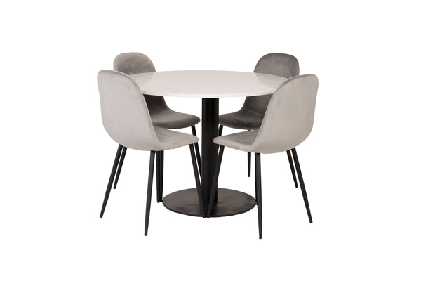 Matgrupp Razzia med stolarna Polar-GR Dining Set-Venture Home-peaceofhome.se