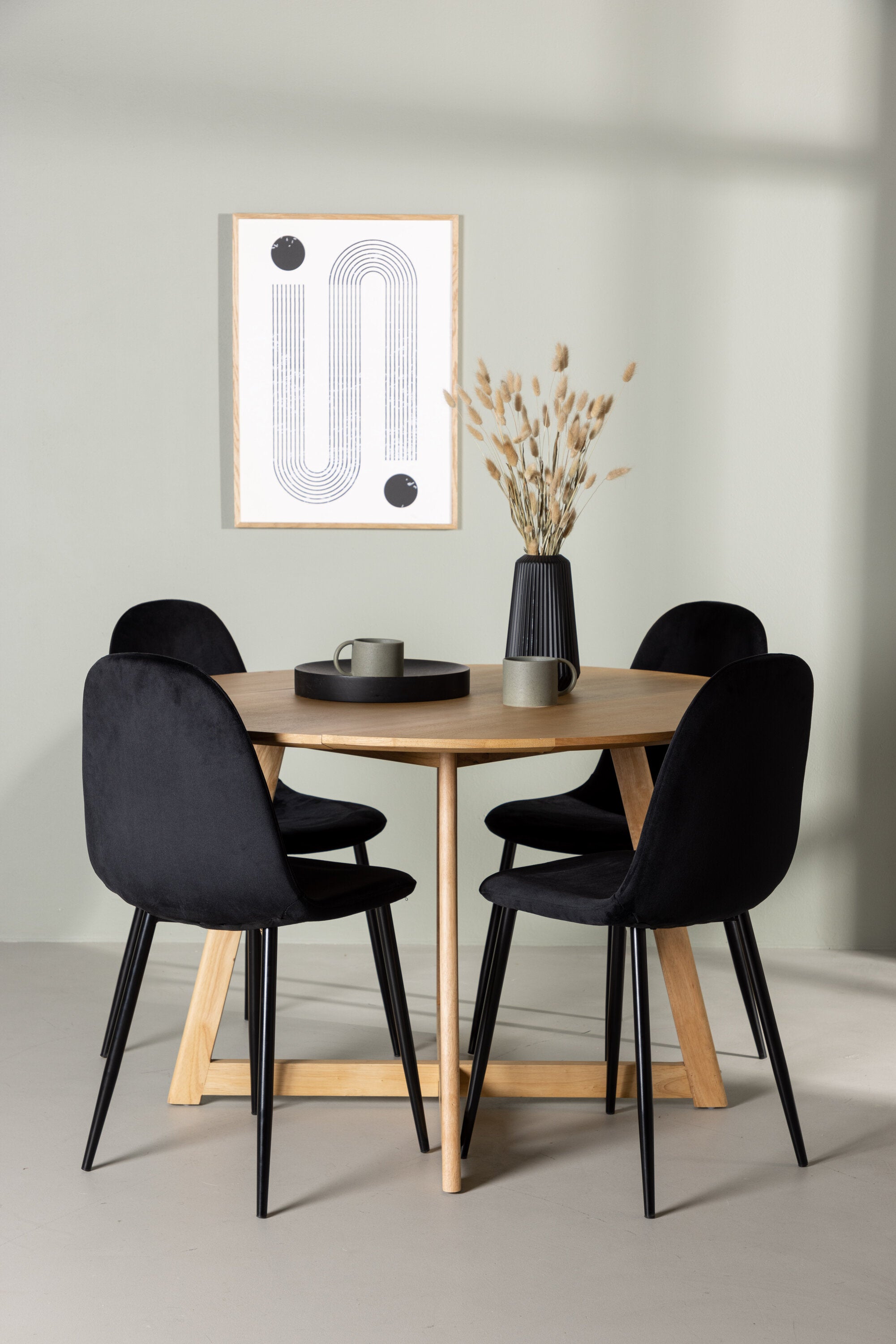 Matgrupp Yadikon med stolarna Polar-GR Dining Set-Venture Home-peaceofhome.se
