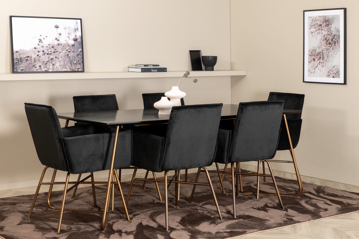 Matgrupp Petra med stolarna Petra-GR Dining Set-Venture Home-peaceofhome.se