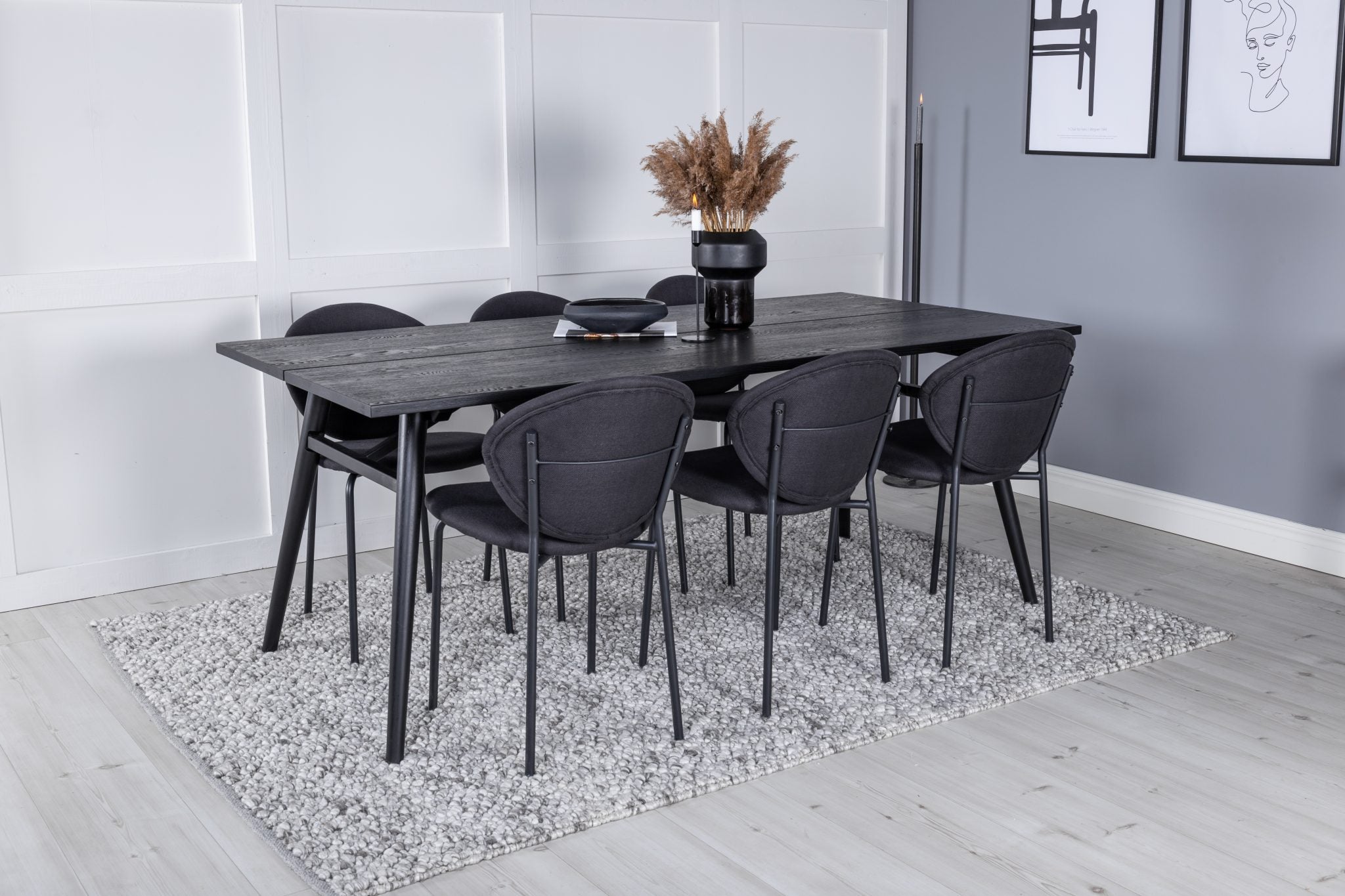 Matgrupp Sleek med stolarna Vault-GR Dining Set-Venture Home-peaceofhome.se