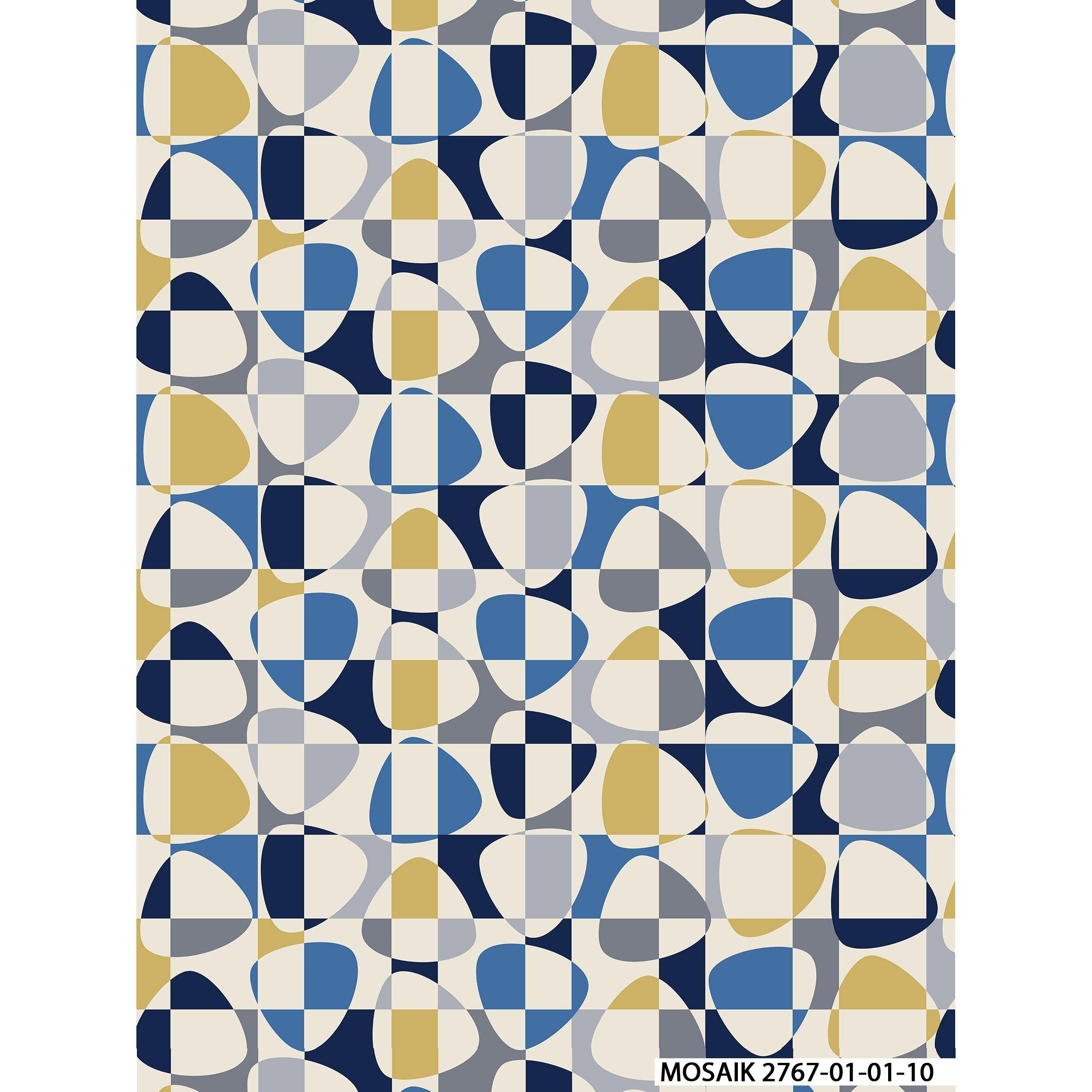 Mosaik Kuddfodral 47x47 cm-Kuddfodral-Arvidssons Textil-peaceofhome.se