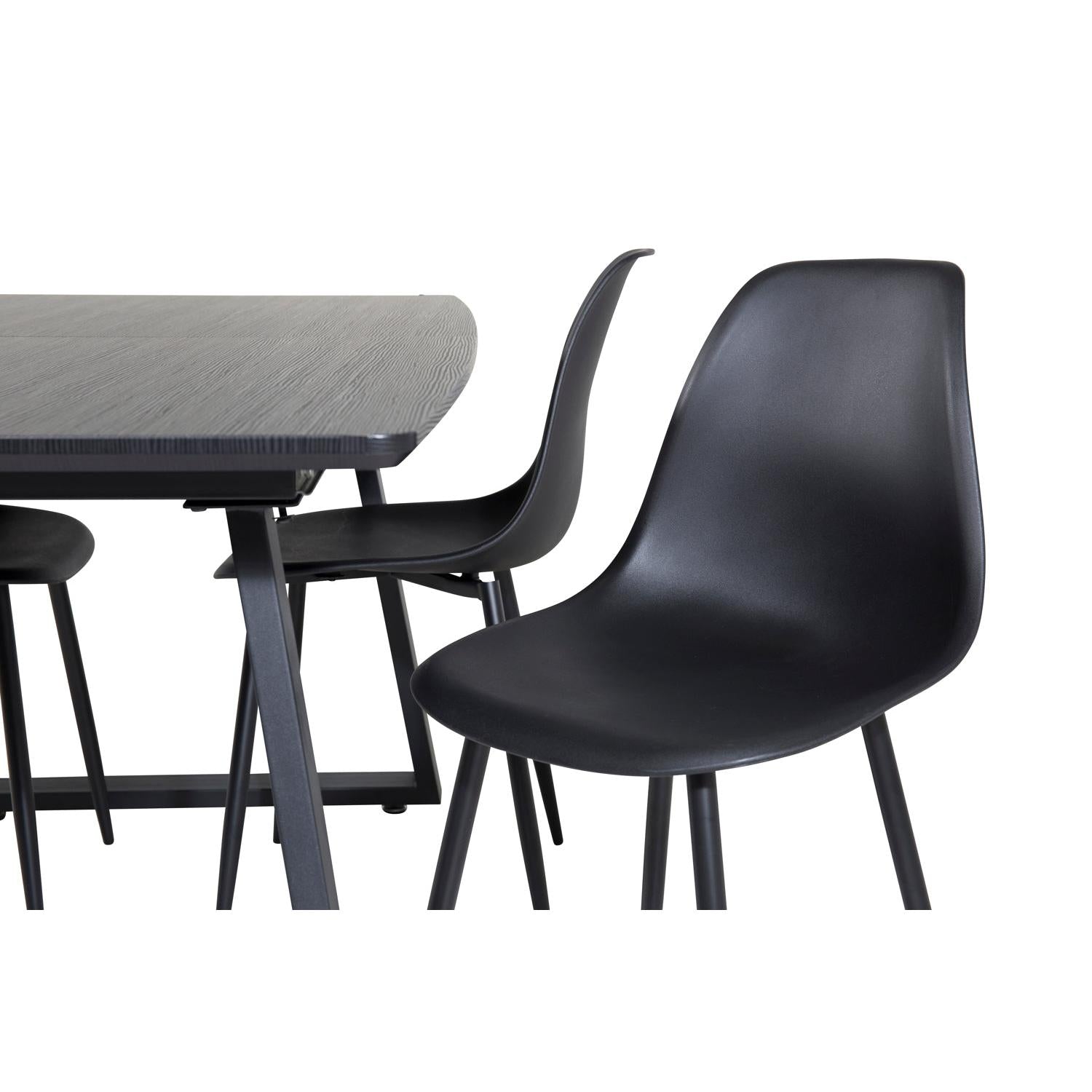 POLAR INCA Matbord 160/200x85 + 4 stolar-Venture Home-peaceofhome.se