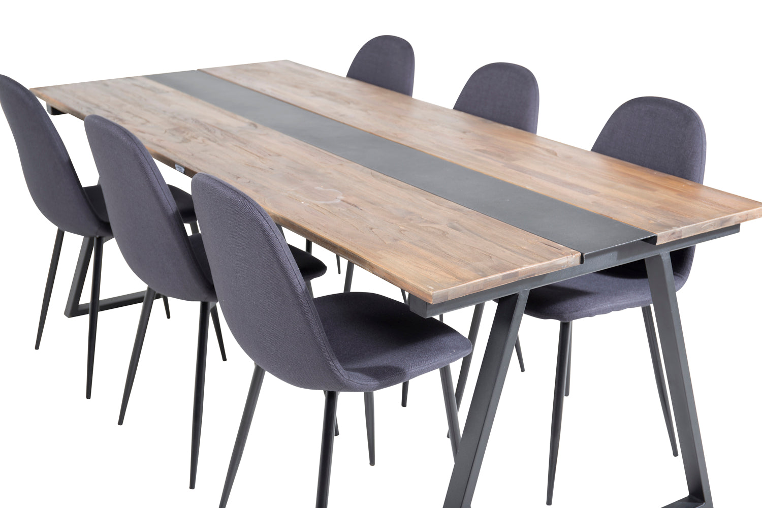 POLAR JAKARTA Matbord 200x90 + 6 stolar-Venture Home-peaceofhome.se