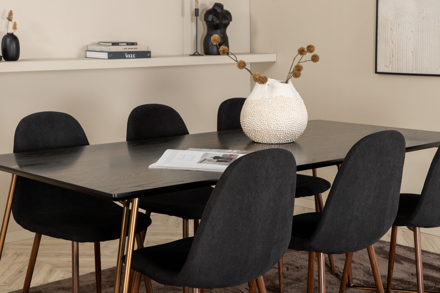 POLAR PETRA Matbord 190x90 + 6 stolar-Venture Home-peaceofhome.se