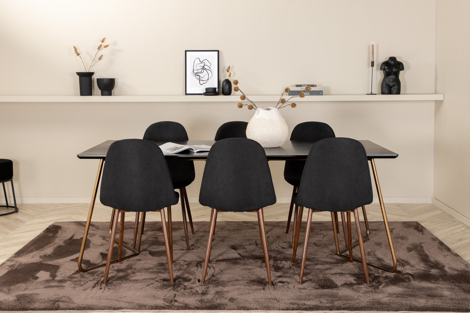 POLAR PETRA Matbord 190x90 + 6 stolar-Venture Home-peaceofhome.se