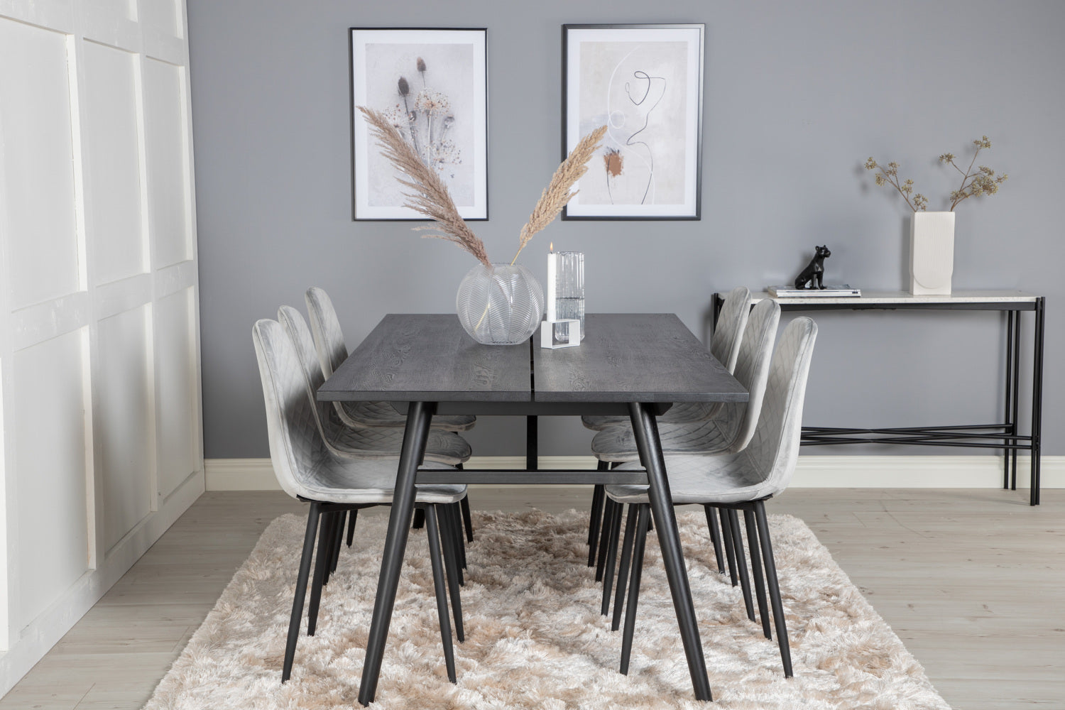 POLAR SLEEK Matbord 195x95 + 6 stolar-Venture Home-peaceofhome.se