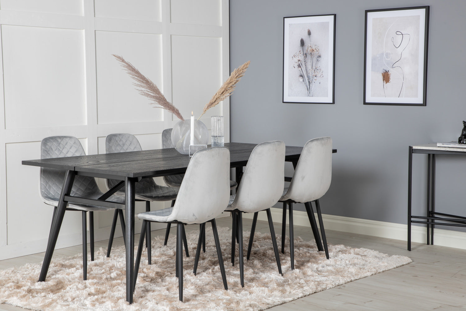 POLAR SLEEK Matbord 195x95 + 6 stolar-Venture Home-peaceofhome.se