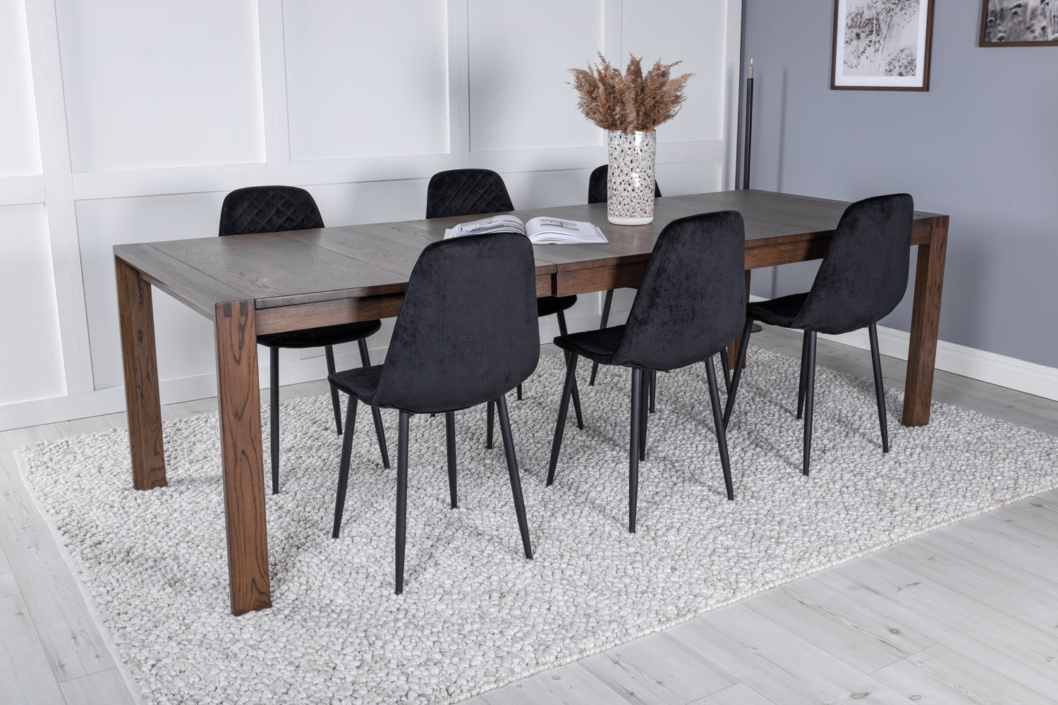 POLAR SLIDER Matbord 170/250x95 + 6 stolar-Venture Home-peaceofhome.se