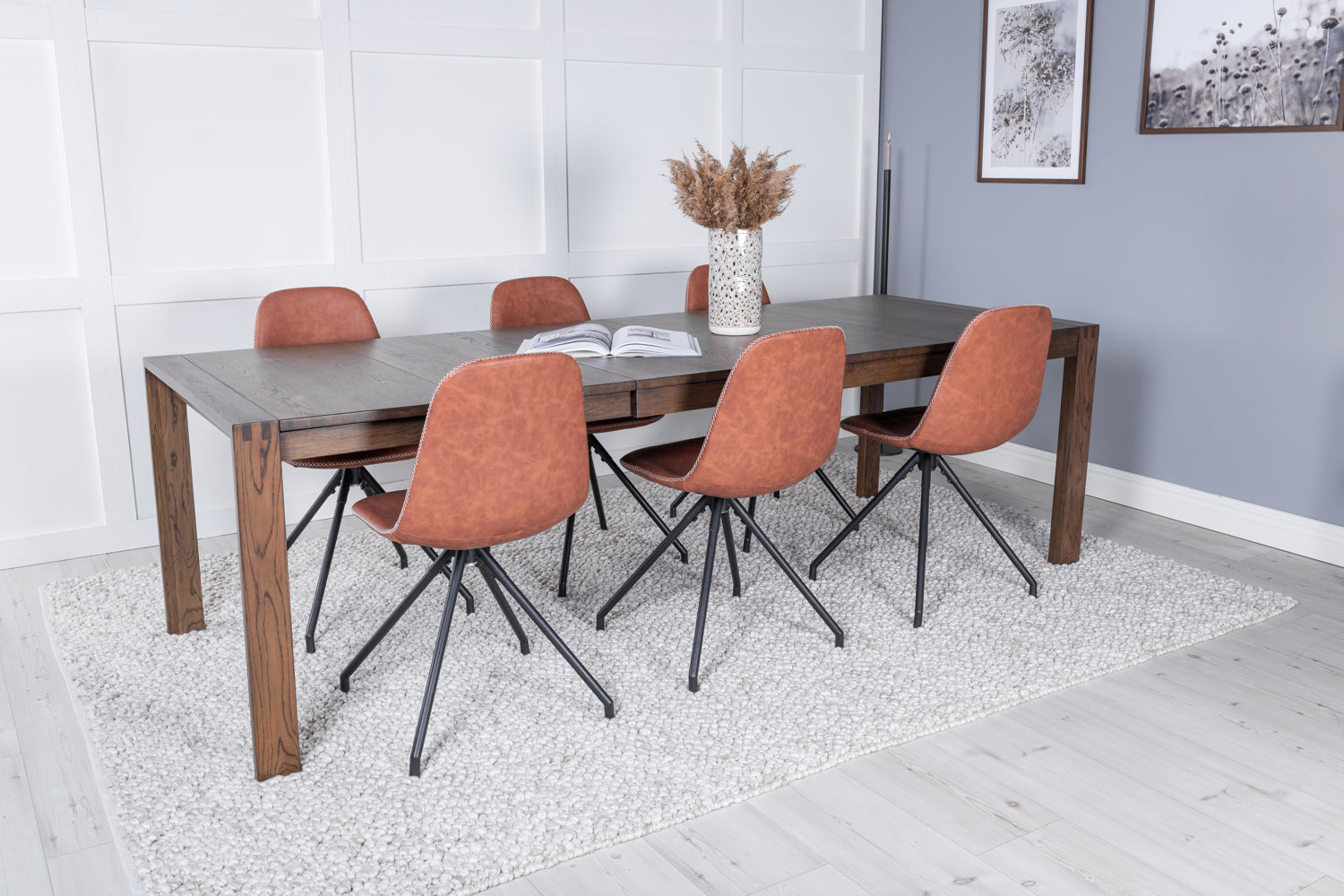 POLAR SLIDER Matbord 170/250x95 + 6 stolar-Venture Home-peaceofhome.se