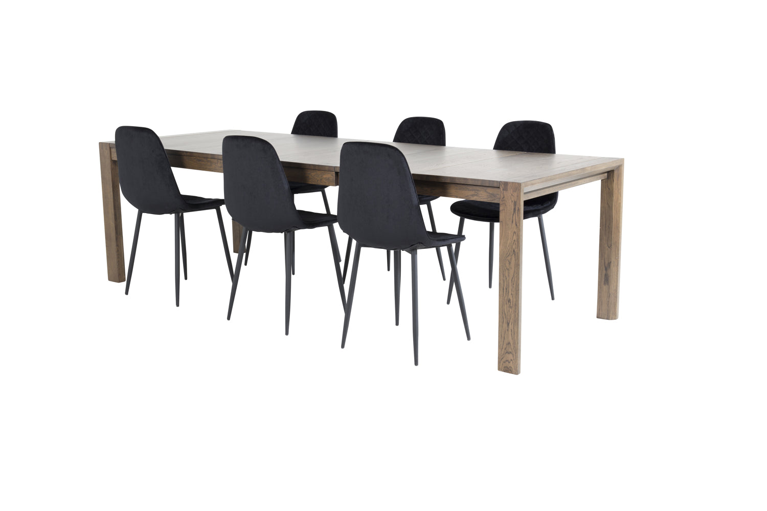 POLAR SLIDER Matbord 170/250x95 + 6 stolar-Venture Home-peaceofhome.se