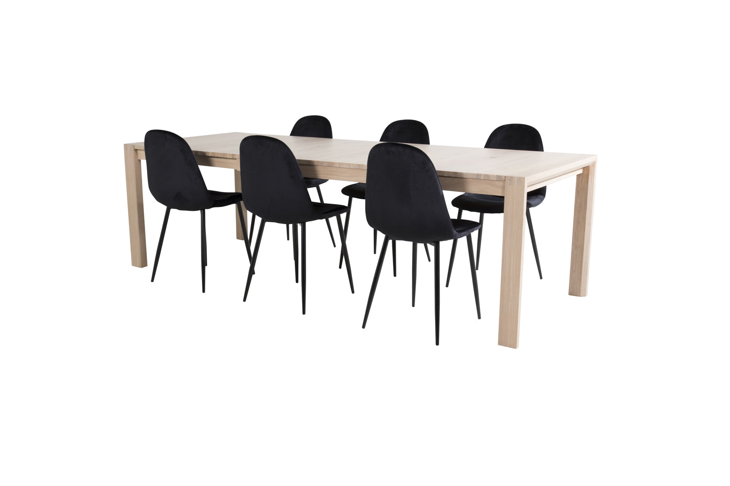 POLAR SLIDER Matbord 170/250x95 + 6 stolar-Venture Home-peaceofhome.se