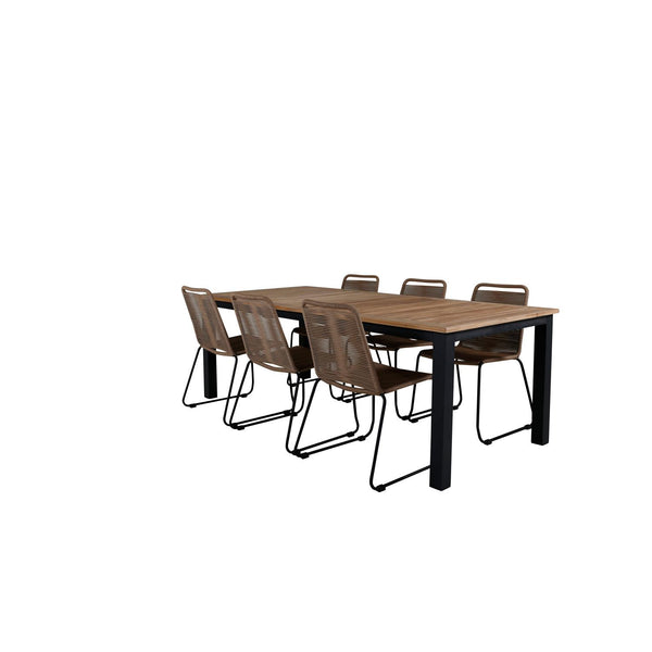 Panama Rektangulär Matgrupp-Table Set-Venture Home-peaceofhome.se