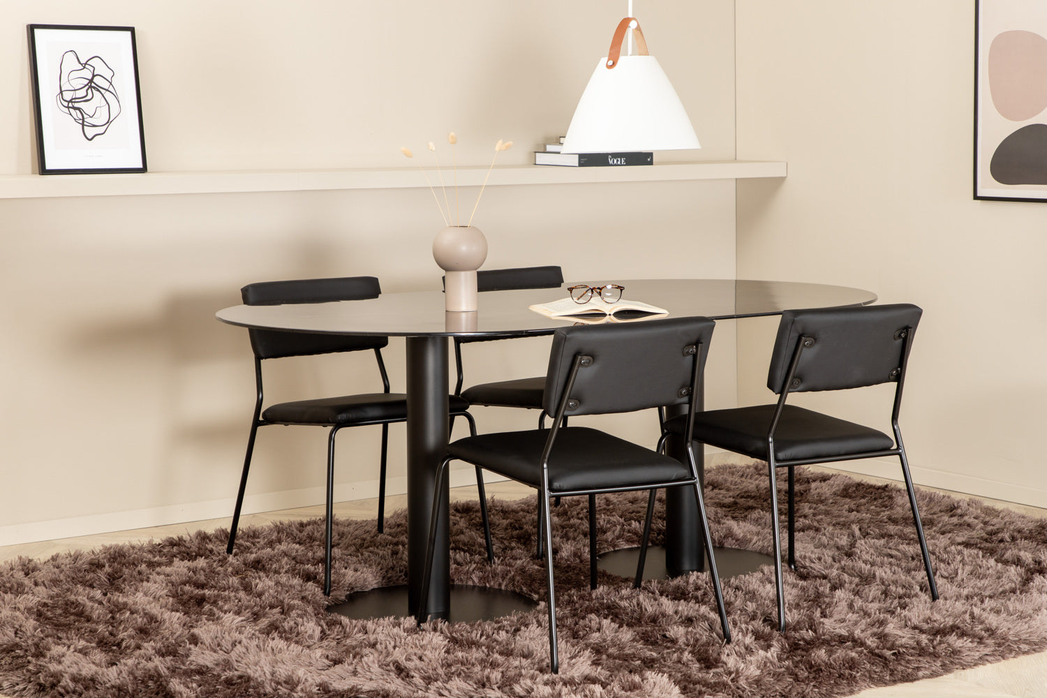 Pillan Oval Matgrupp-GR Dining Set-Venture Home-peaceofhome.se