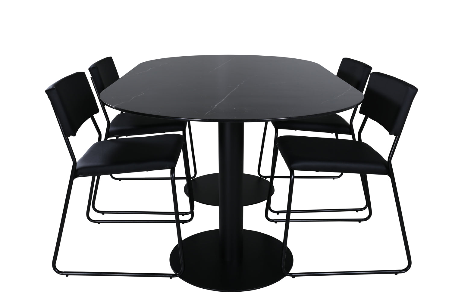 Pillan Oval Matgrupp-GR Dining Set-Venture Home-peaceofhome.se