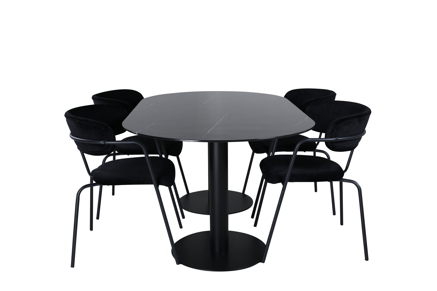 Pillan Oval Matgrupp-GR Dining Set-Venture Home-peaceofhome.se