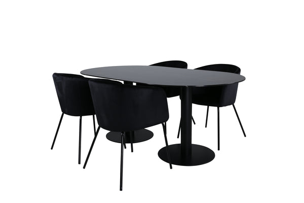 Pillan Oval Matgrupp-GR Dining Set-Venture Home-peaceofhome.se