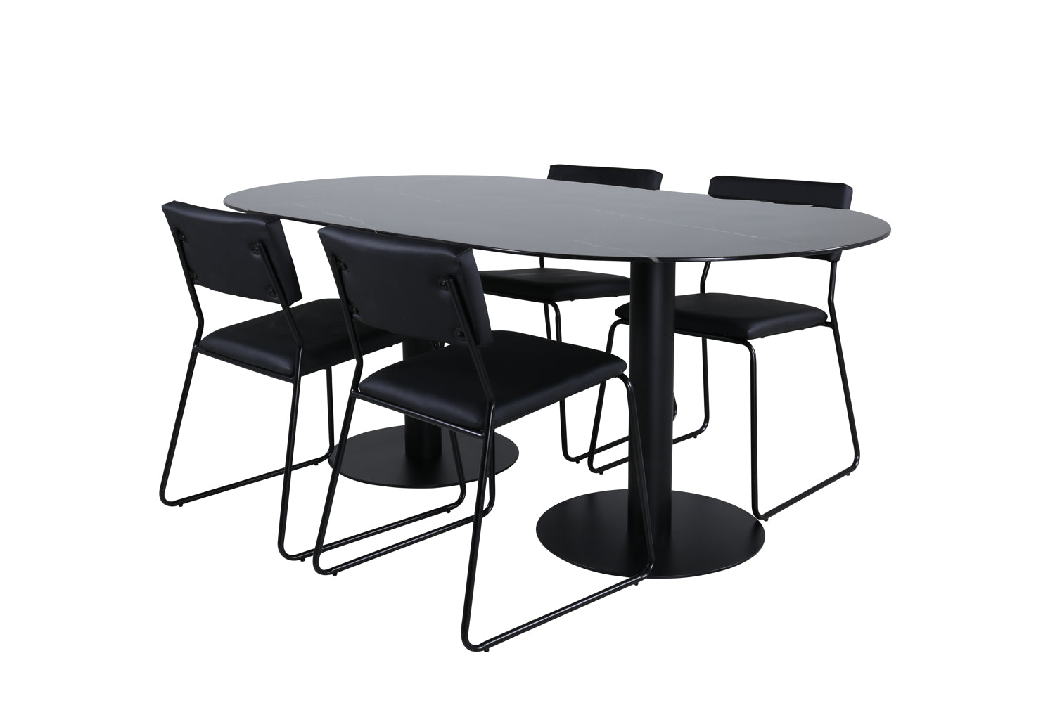 Pillan Oval Matgrupp-GR Dining Set-Venture Home-peaceofhome.se