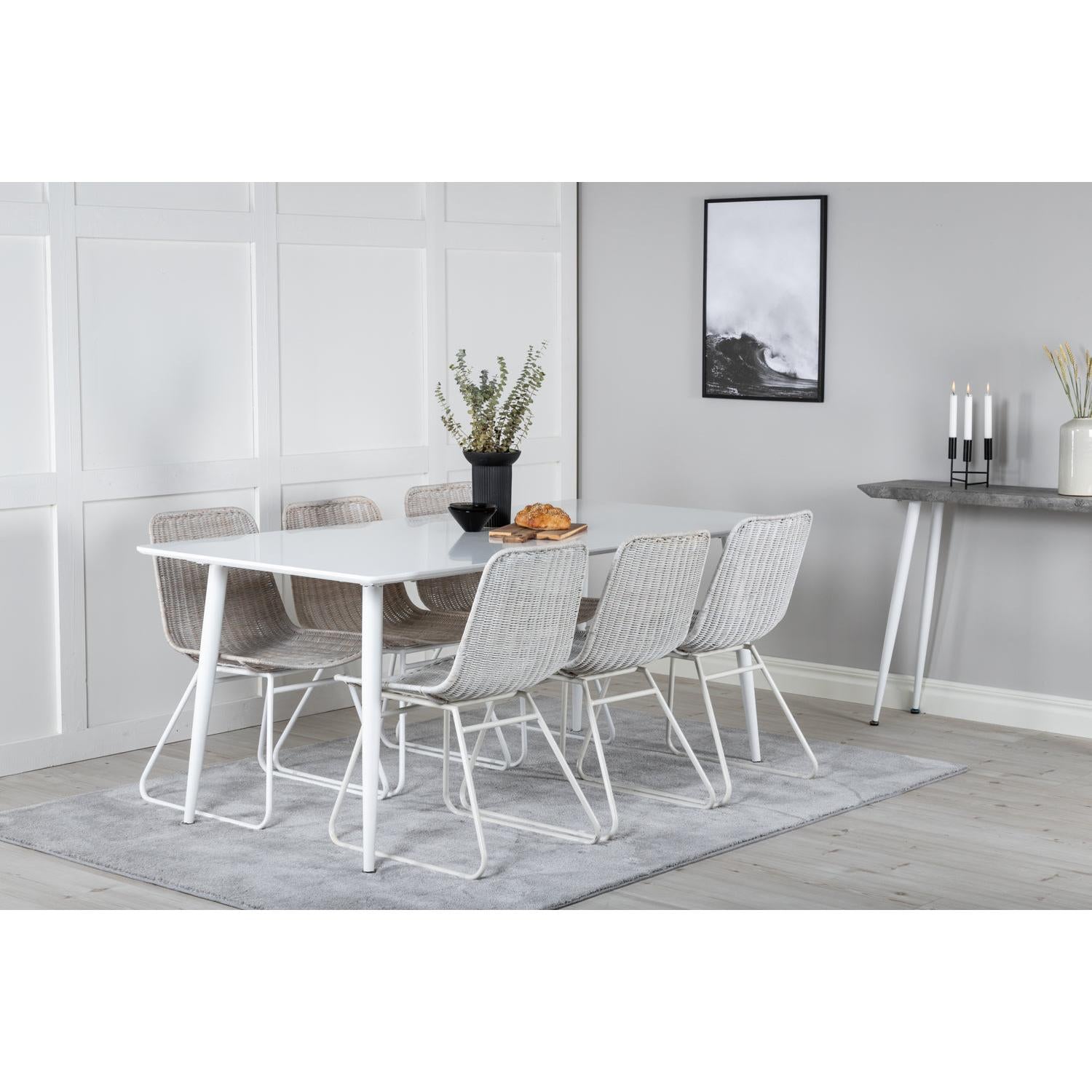 Polar Rektangulär Matgrupp-GR Dining Set-Venture Home-peaceofhome.se