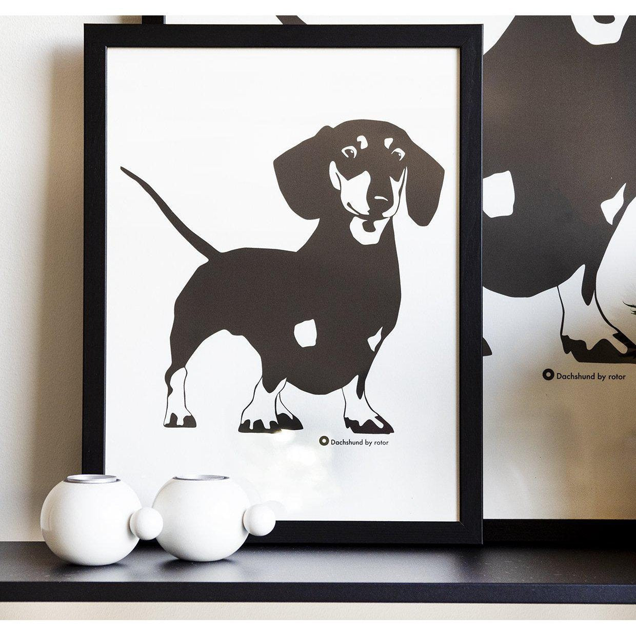 Poster Åke The Dachshund-Poster-Rotor Design-peaceofhome.se