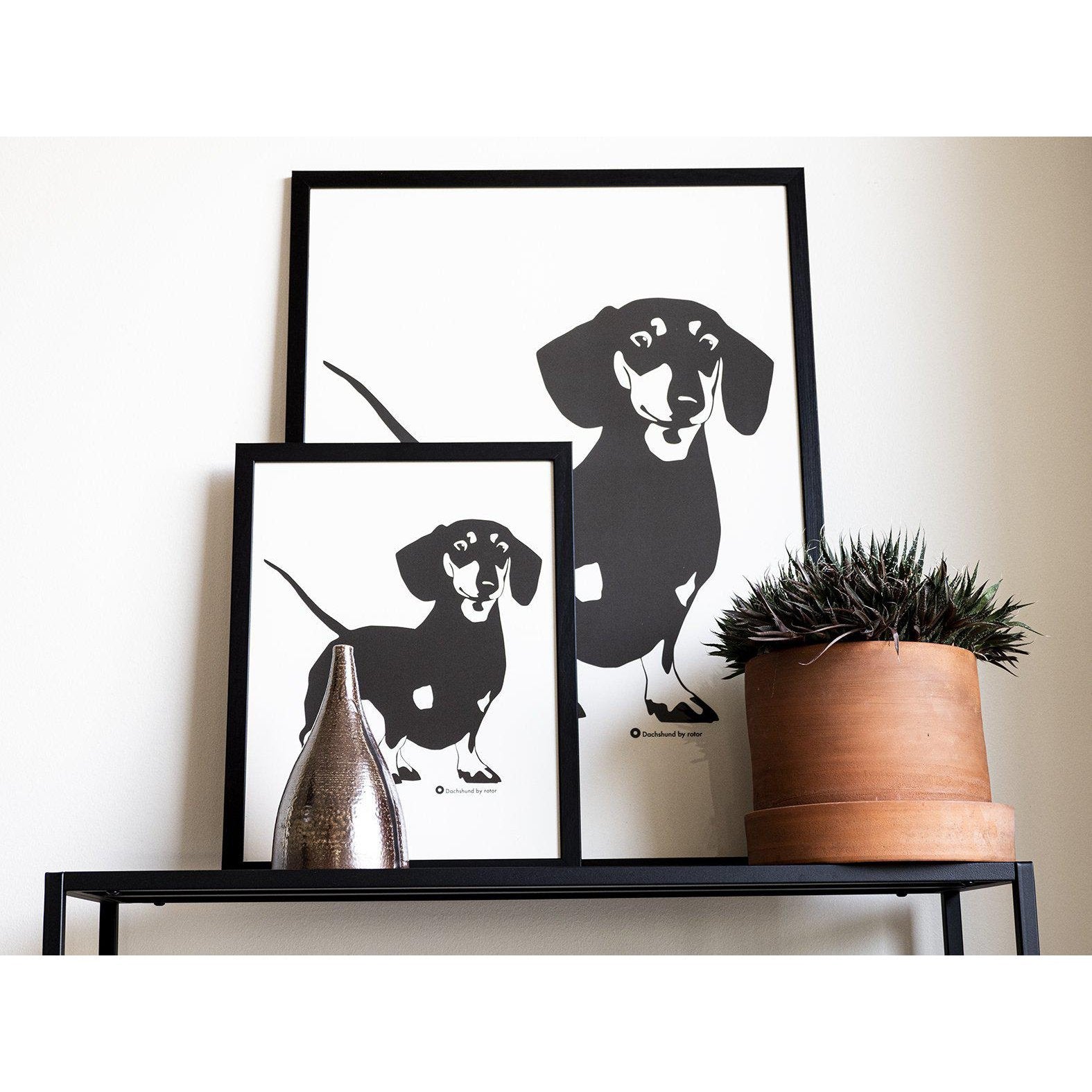 Poster Åke The Dachshund-Poster-Rotor Design-peaceofhome.se