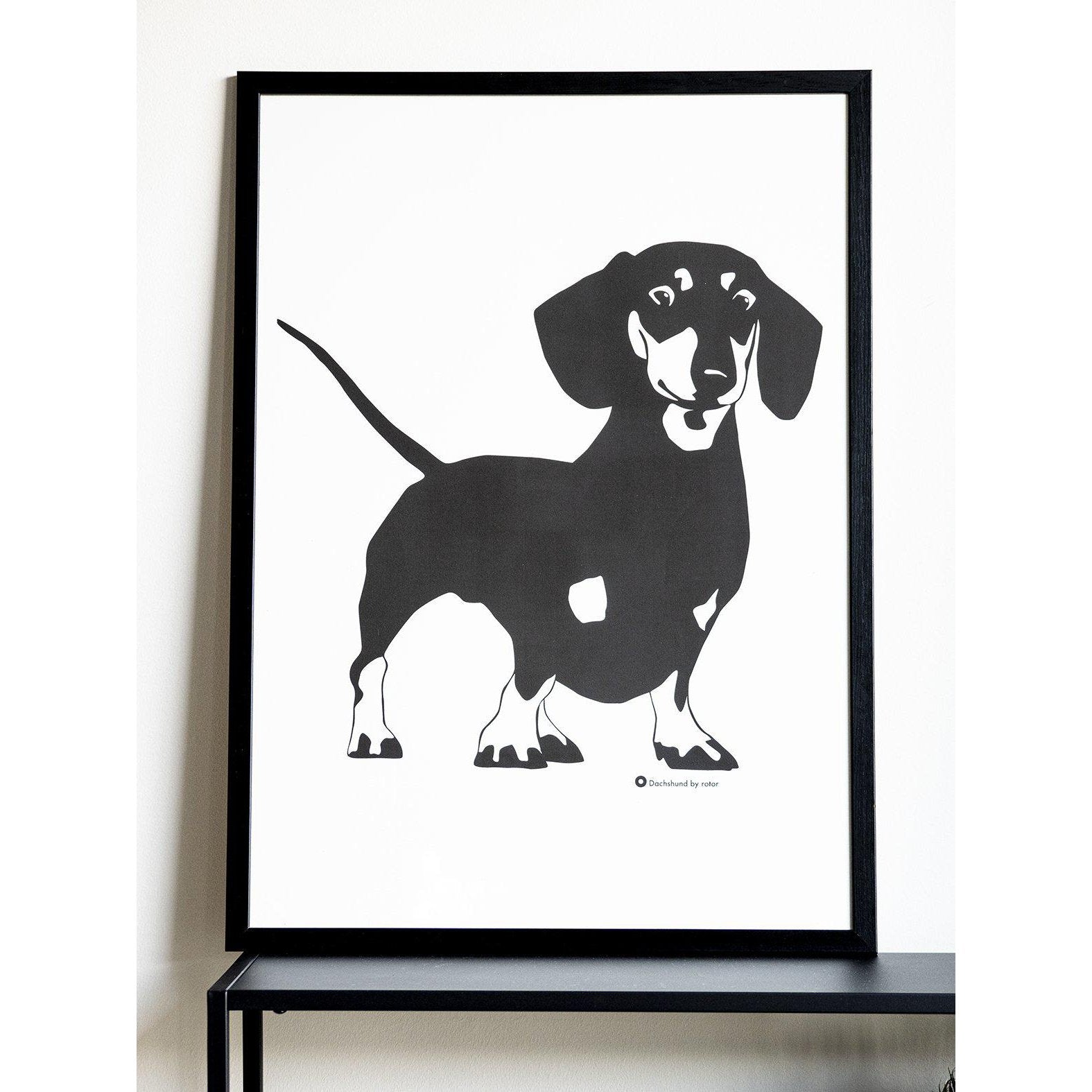 Poster Åke The Dachshund-Poster-Rotor Design-peaceofhome.se