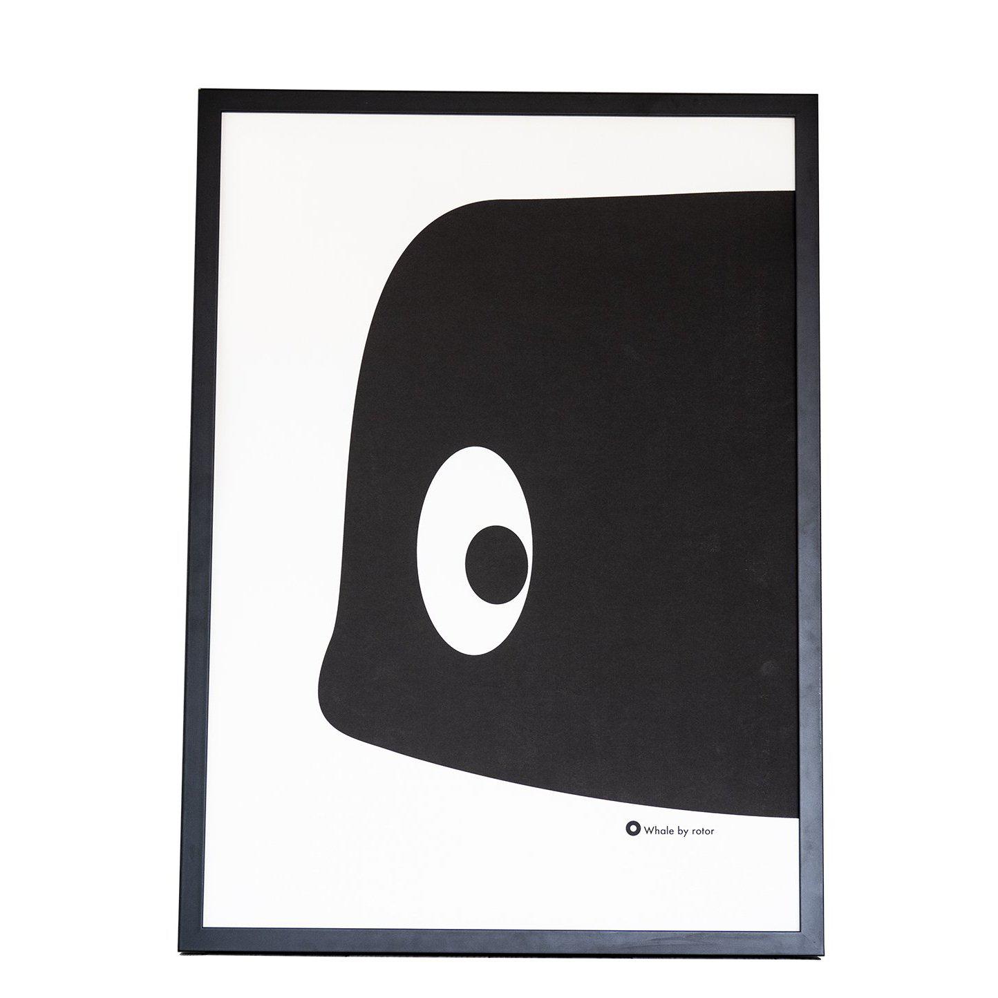 Poster Whale Single-Poster-Rotor Design-50x70 cm-peaceofhome.se