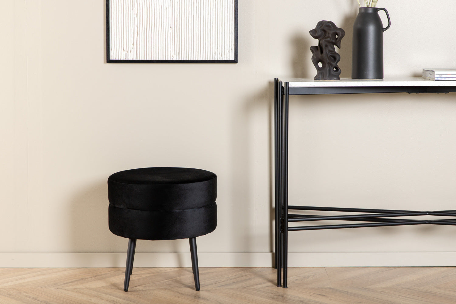 Pot Puff-Ottoman / Pouf-Venture Home-peaceofhome.se