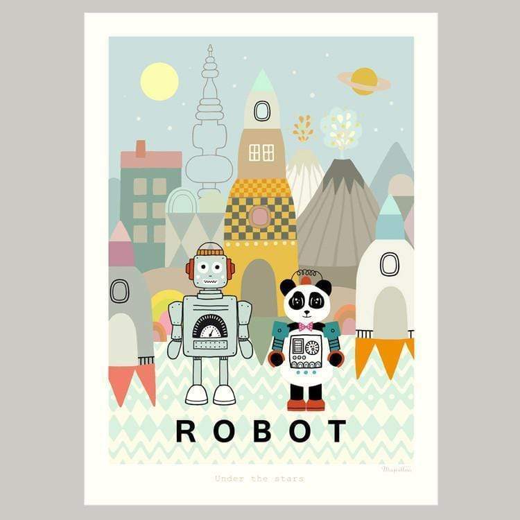 ROBOT Poster 50x70 cm-Poster-Majvillan-peaceofhome.se