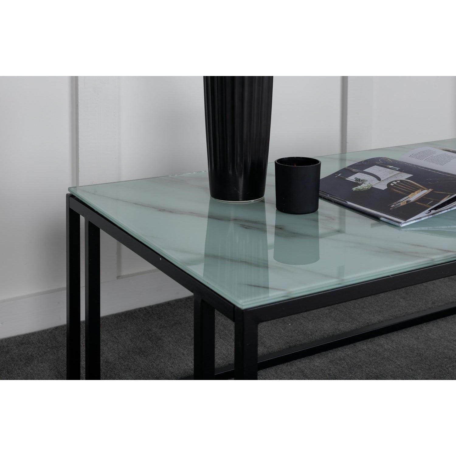 ROCK Soffbord - Vit/Svart-Soffbord-Venture Home-peaceofhome.se