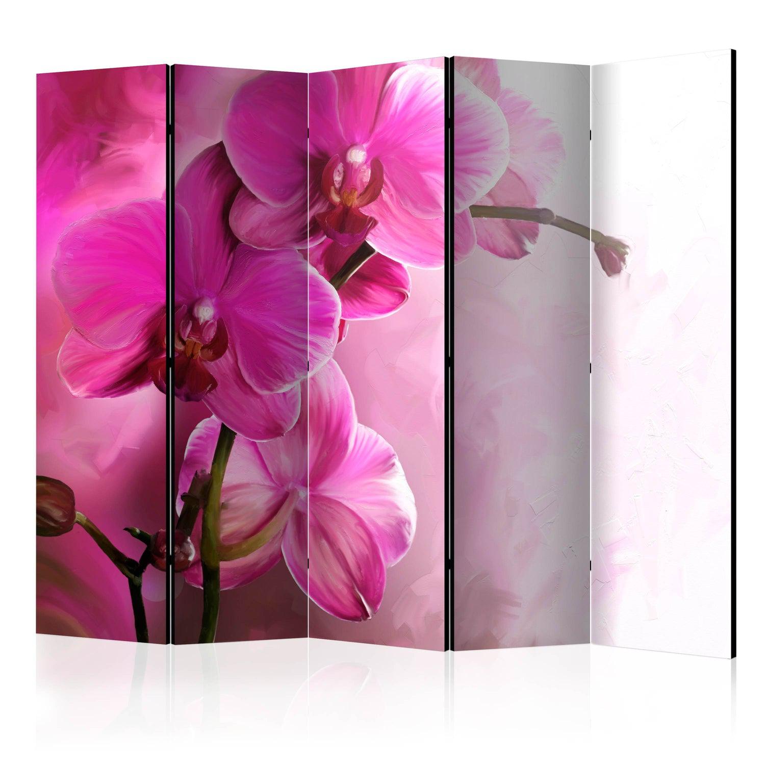 Rumsavdelare / Skärmvägg - Pink Orchid II-Rumsavdelare-Artgeist-225x172-peaceofhome.se