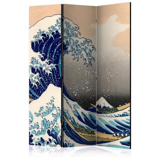 Rumsavdelare / Skärmvägg - The Great Wave off Kanagawa-Rumsavdelare-Artgeist-135x172-peaceofhome.se