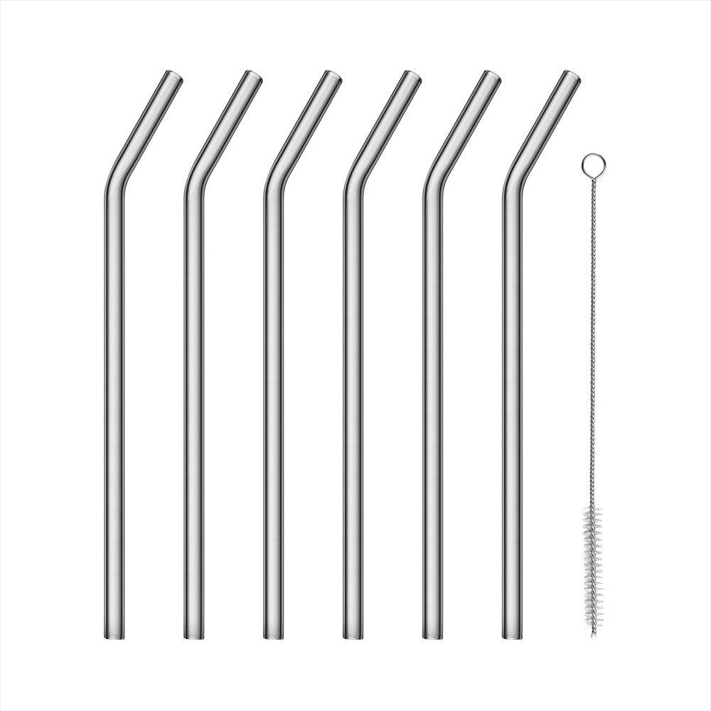 SALA Böjt Sugrör Glas 20 cm + borste-Sugrör-Blomus-peaceofhome.se