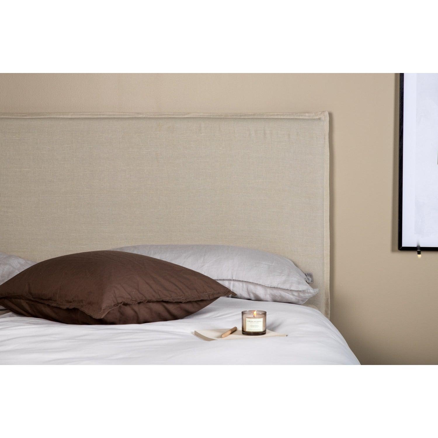 SIGNE Sänggavelöverdrag 180x140 cm - Beige-Sänggavelöverdrag-Venture Home-peaceofhome.se