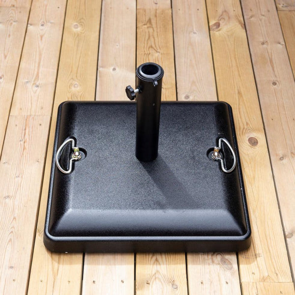 STATHERA Parasollsten / Parasollfot med handtag - Svart | Utemöbler-Parasollfot Utomhus-Venture Home-peaceofhome.se