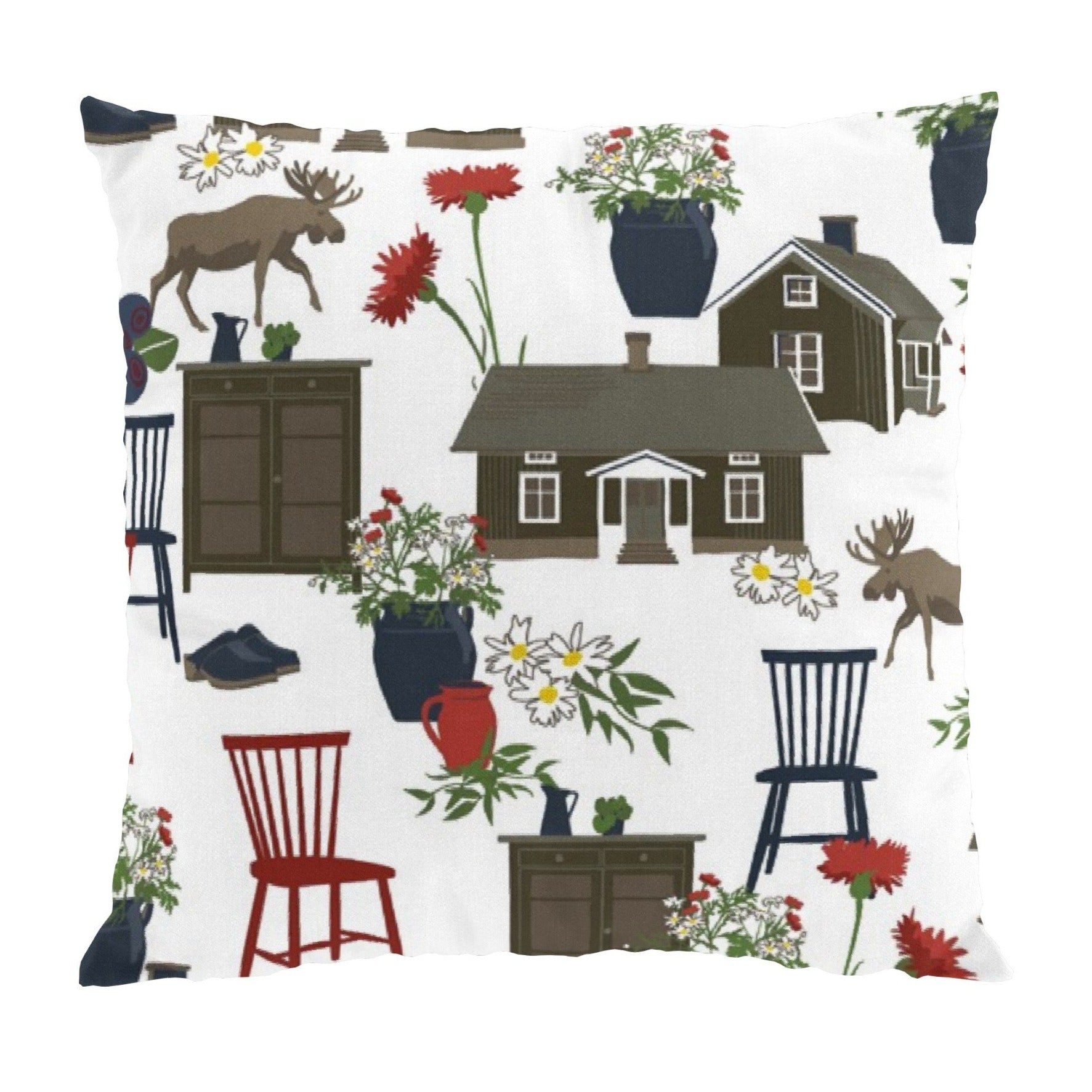 Strövtåg Kuddfodral 47x47 cm-Kuddfodral-Arvidssons Textil-peaceofhome.se