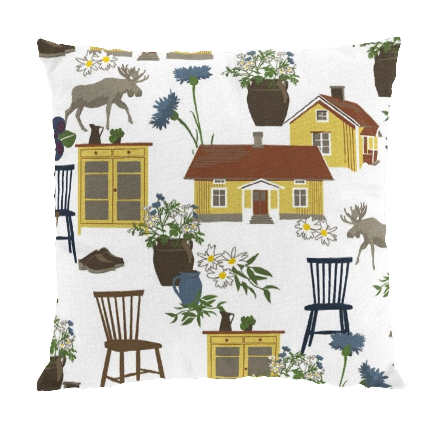 Strövtåg Kuddfodral 47x47 cm-Kuddfodral-Arvidssons Textil-peaceofhome.se