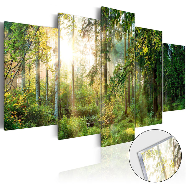 Tavla i akrylglas - Green Sanctuary-Tavla Akrylglas-Artgeist-100x50-peaceofhome.se